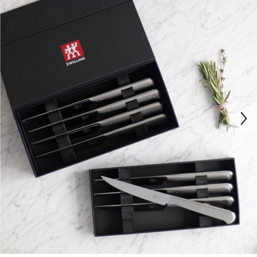 Swilling NIB Porterhouse 8-Piece Stainless Steel Steak Knife Set
